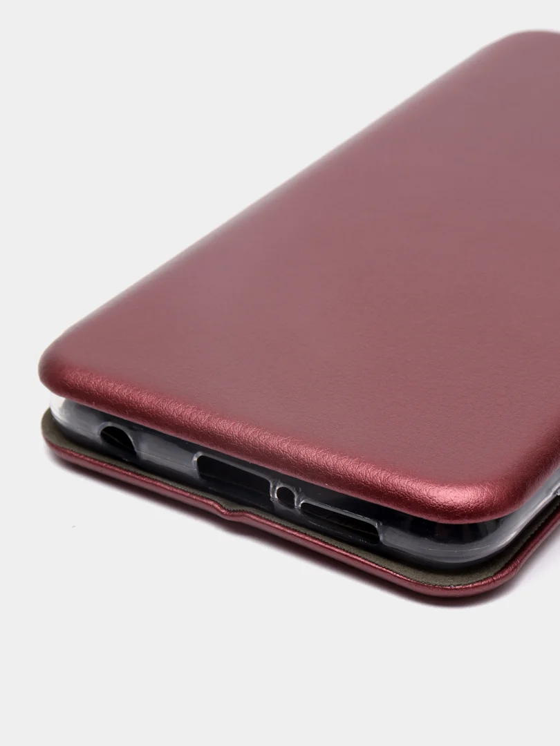 Багровый чехол-книжка Xiaomi Poco X3 (NFC) / Poco X3 Pro