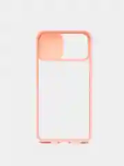 Розовый чехол с защитой камеры для iPhone   12 PRO MAX