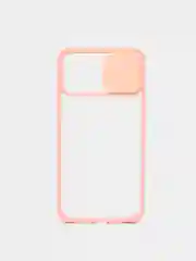 Розовый чехол с защитой камеры для iPhone   12 PRO MAX