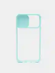 Бирюзовый чехол с защитой камеры для iPhone 12/12 PRO