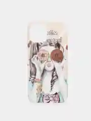 Бежевый чехол iPhone 12 / 12 Pro, 12 Pro Max, 12 Mini чехол силиконовый с рисунком