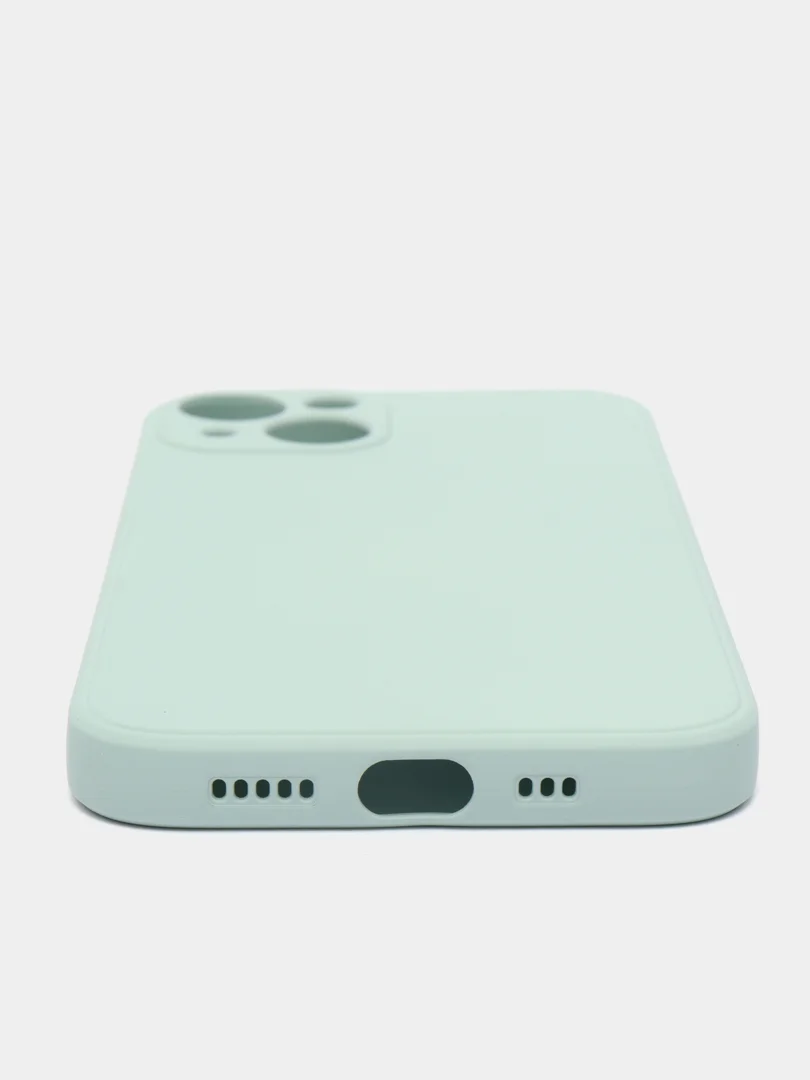 Мятный чехол на айфон (iPhone) 13 / 13 Pro / 13 Pro Max силиконовый про макс