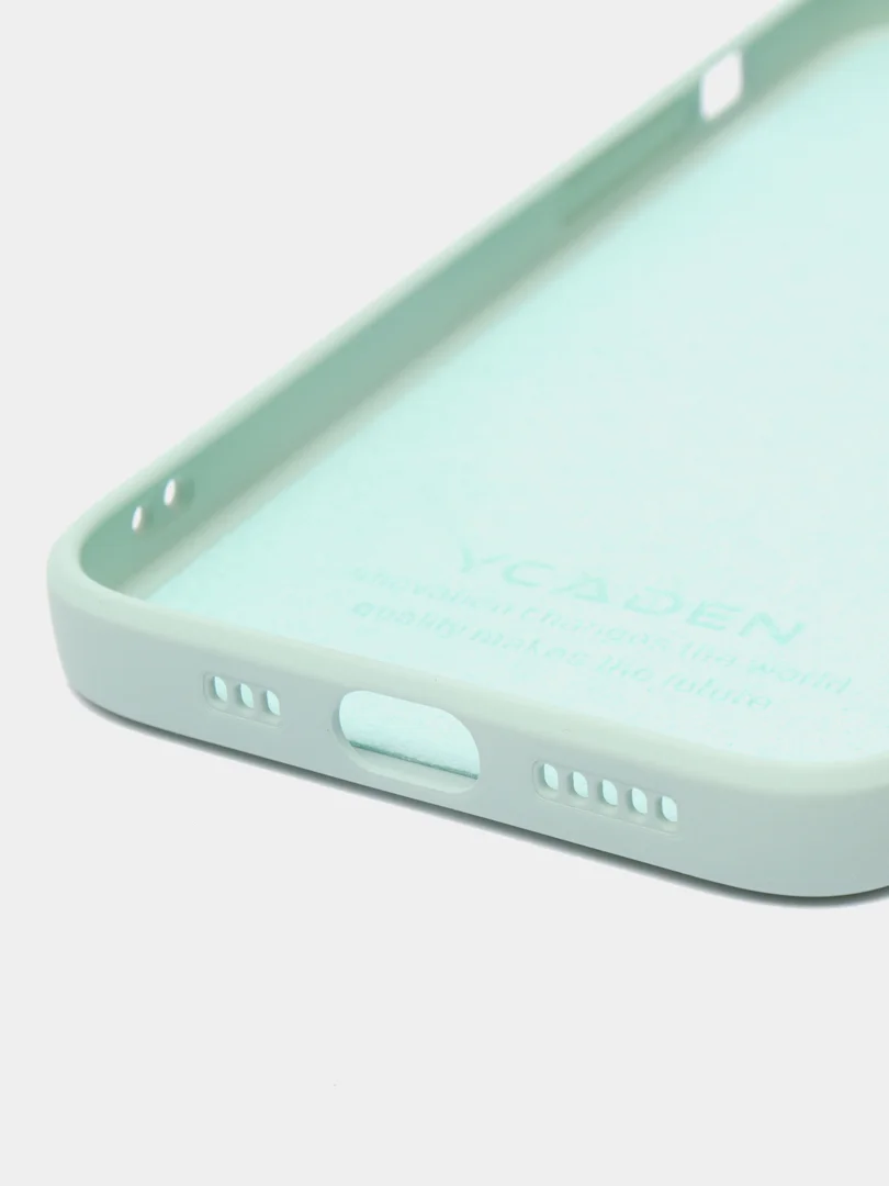 Мятный чехол на айфон (iPhone) 13 / 13 Pro / 13 Pro Max силиконовый про макс