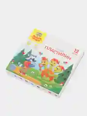 Пластилин Мульти-Пульти "Енот в сказке", 12 цветов, 120 г, картон