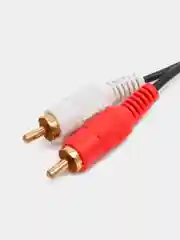 Аудио кабель aux 3.5 мм - 2 RCA тюльпаны, позолоченные контакты