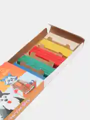 Пластилин Мульти-Пульти "Енот на Аляске", 6 цветов, 90 г, со стеком, картон