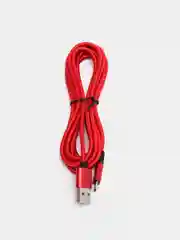 Красный usb кабель для зарядки и передачи данных 2-х метровые(micro, type c, ios)