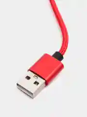 Красный usb кабель для зарядки и передачи данных 2-х метровые(micro, type c, ios)