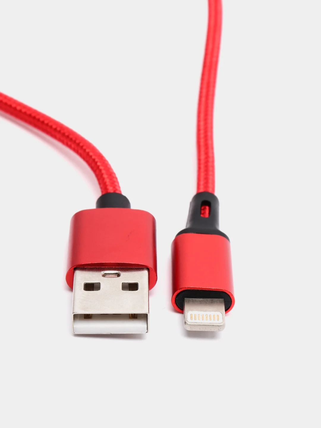 Красный usb кабель для зарядки и передачи данных 2-х метровые(micro, type c, ios)