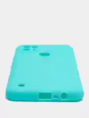 Бирюзовый чехол для Realme C21 силиконовый матовый однотонный