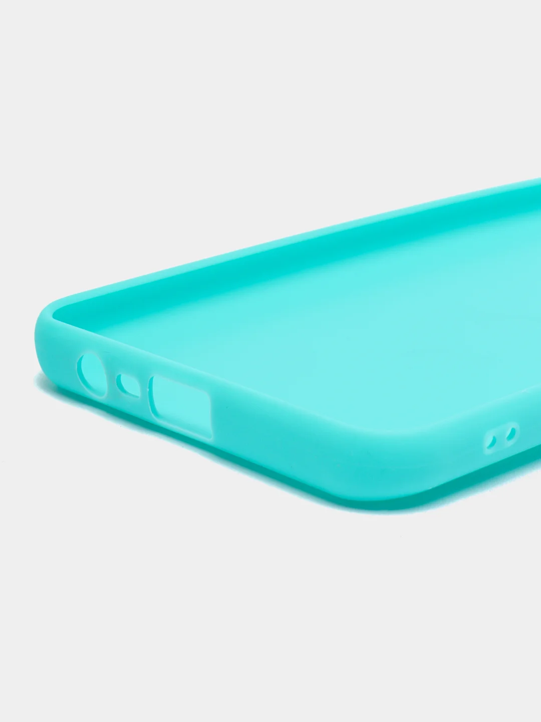 Бирюзовый чехол для Realme C21 силиконовый матовый однотонный