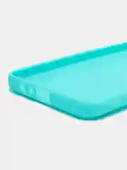 Бирюзовый чехол для Realme C21 силиконовый матовый однотонный