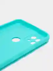 Бирюзовый чехол для Realme C21 силиконовый матовый однотонный