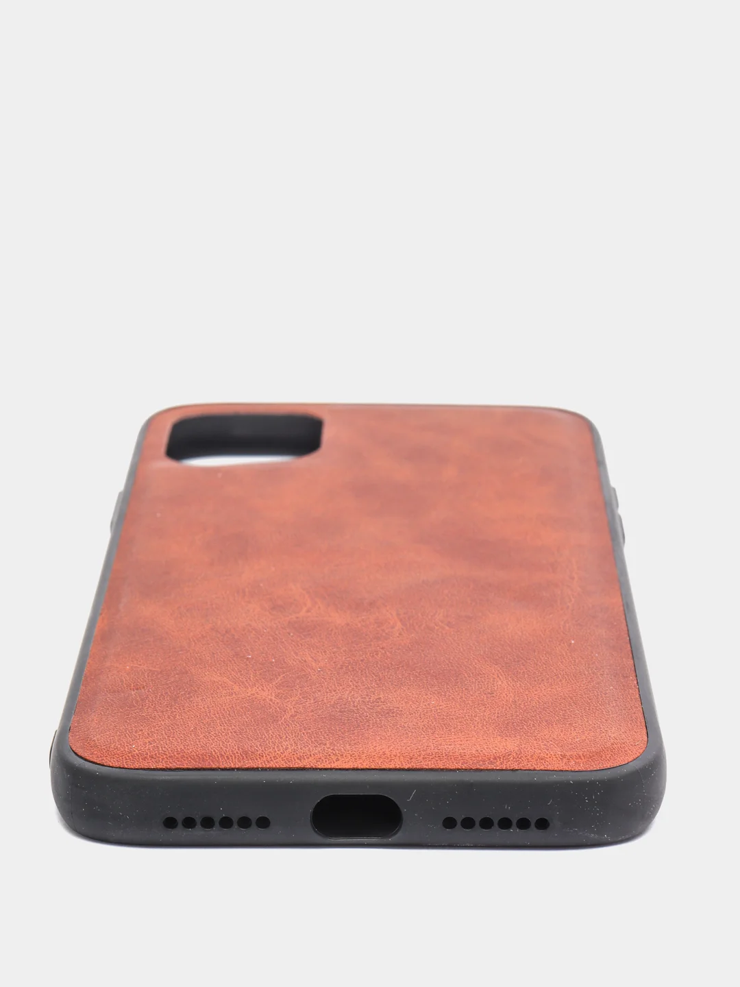 Коричневый чехол для iPhone 11 / 12 13 Pro Max, кожаный айфон про макс