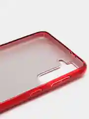 Красный чехол блестящий Samsung Galaxy S21 Plus накладка c блёстками Самсунг S21 +
