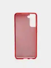 Красный чехол блестящий Samsung Galaxy S21 Plus накладка c блёстками Самсунг S21 +