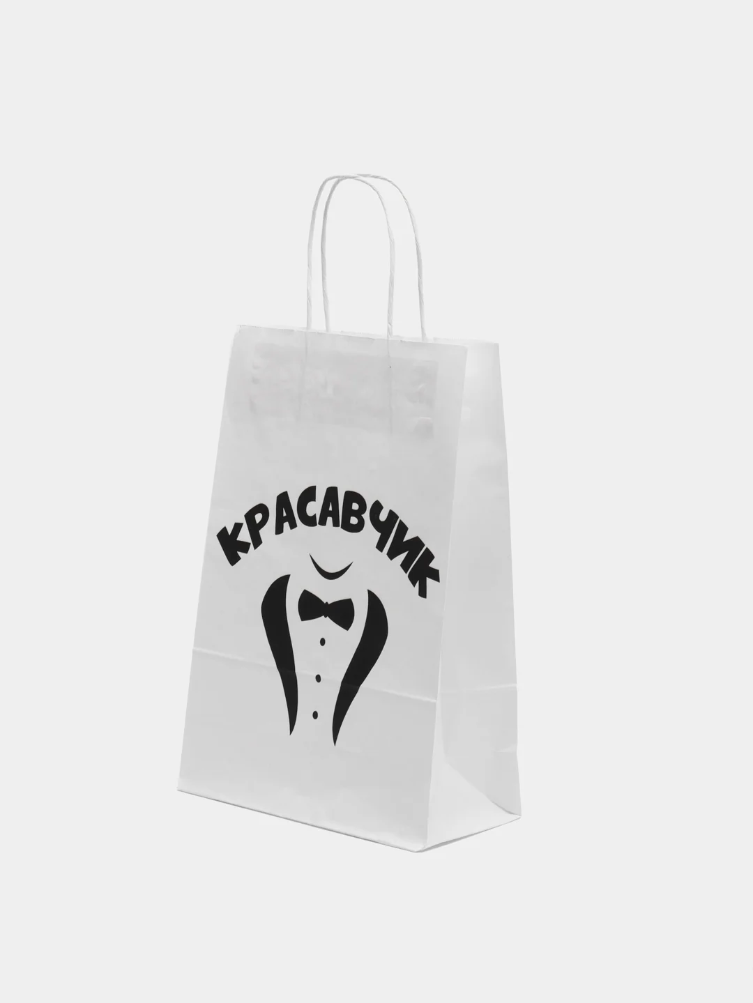 Золотой пакет подарочный с приколами, крафтовый, 24 х 14 х 30 см