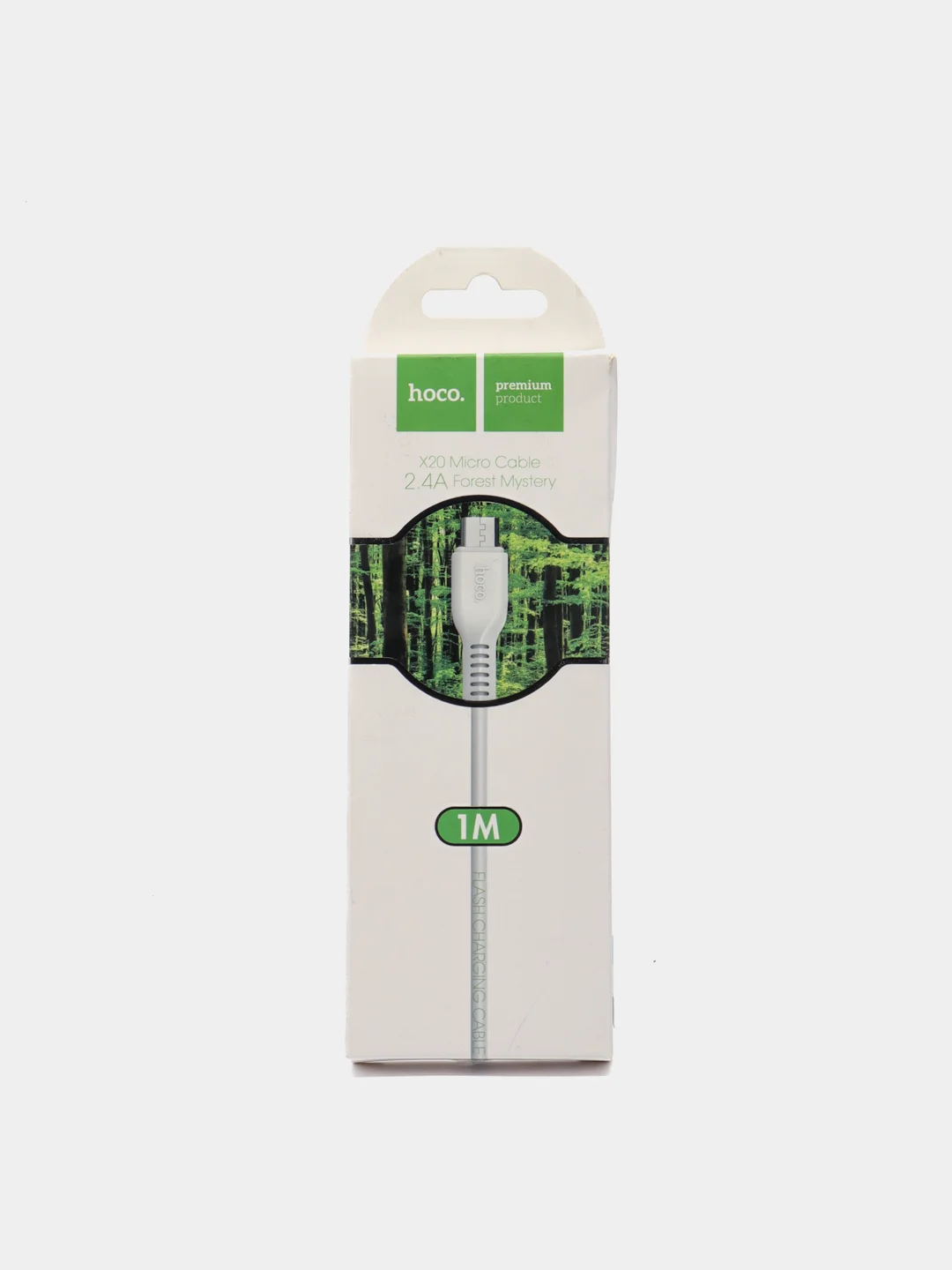 Белый кабель Micro USB Hoco X20 Flash, 1 м