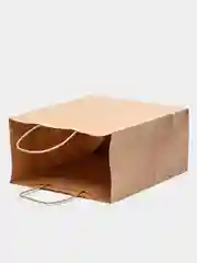Пакет бумажный с кручеными ручками / Крафтовый пакет  220x120x250 мм