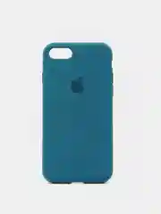 Индиго силиконовый чехол c закрытым низом для Айфон