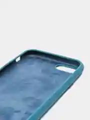 Индиго силиконовый чехол c закрытым низом для Айфон