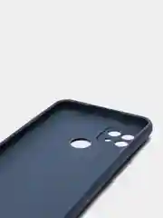 Темно-синий чехол для Realme C21 силиконовый матовый однотонный