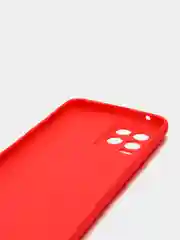 Красный чехол для Realme 8 силиконовый матовый однотонный