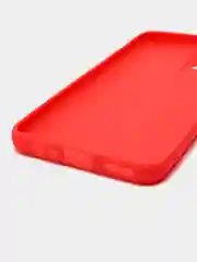 Красный чехол для Realme 8 силиконовый матовый однотонный