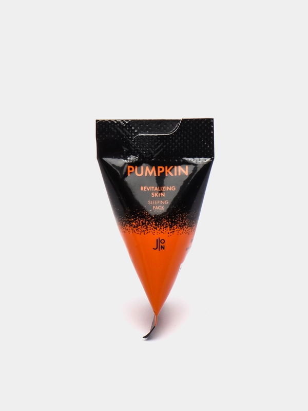 Маска для лица в пирамидках J:ON Pumpkin Sleeping Pack Корея, 1шт 5мл