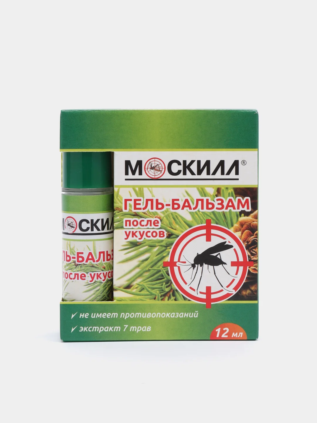 Гель-Бальзам "Москилл" после укусов комаров, ожогов, крапивы, медузы, 12 мл