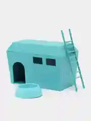 Бирюзовый домик для грызунов