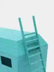 Бирюзовый домик для грызунов