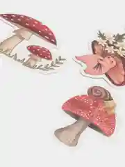 Милые стикеры 5 штук рандомно Грибочки / Лягушки / Каваи / Милая канцелярия