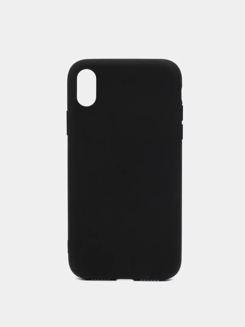 Черный чехол iPhone 7/8 SE(2020), 7+/8+, XR, 11, 12 mini, 12/12 pro, 12 pro max, силиконовый