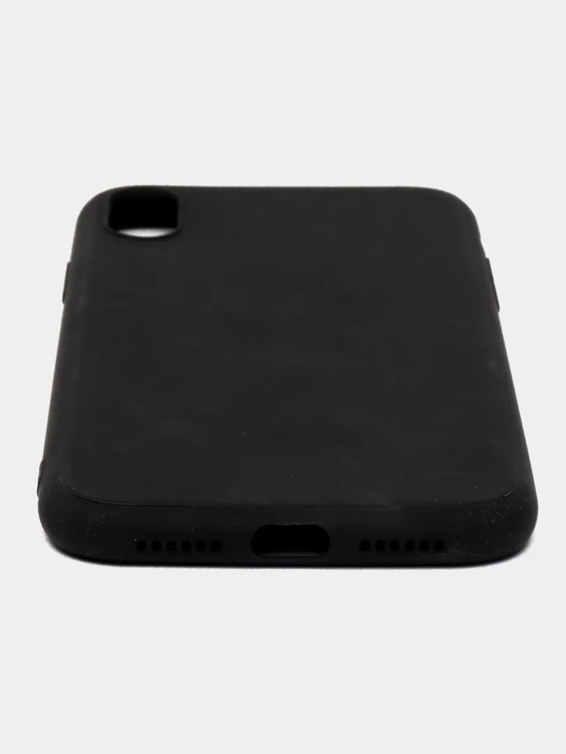 Черный чехол iPhone 7/8 SE(2020), 7+/8+, XR, 11, 12 mini, 12/12 pro, 12 pro max, силиконовый