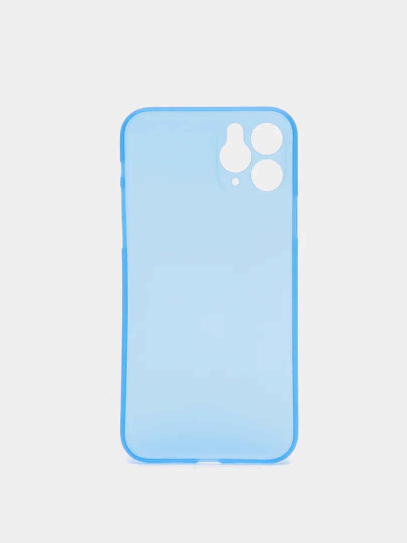 Голубой прозрачный чехол для Apple iPhone 11 / 11 Pro / 11 Pro Max