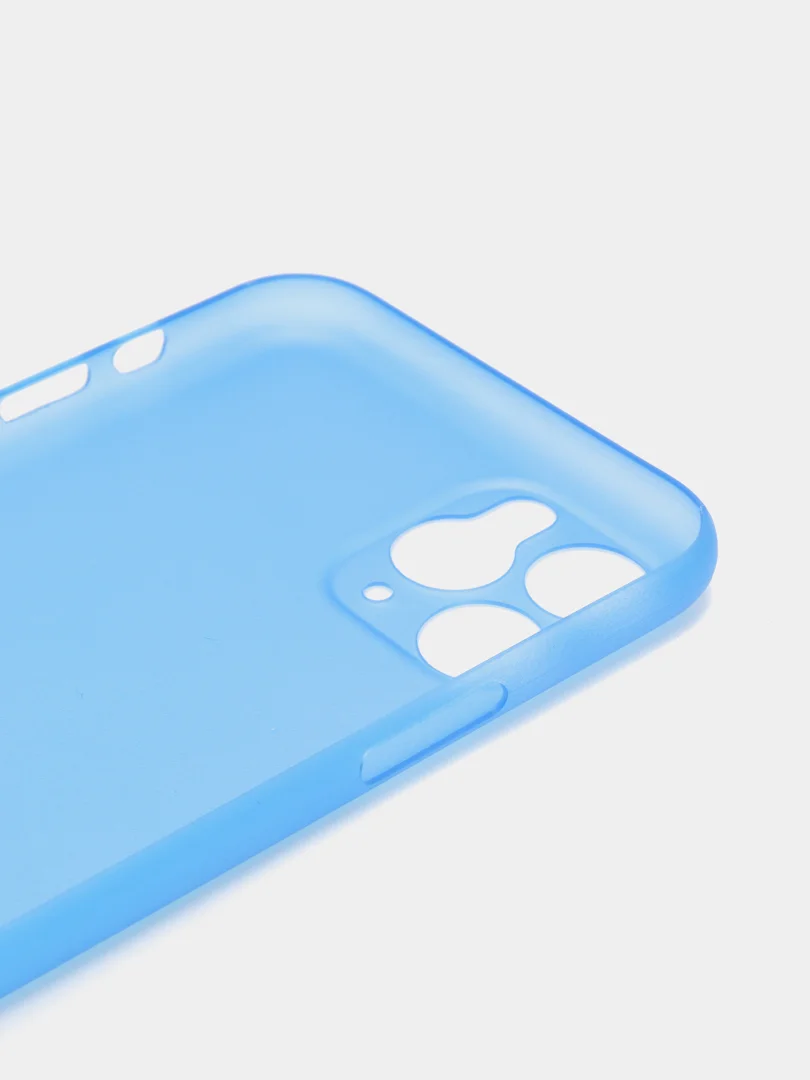 Голубой прозрачный чехол для Apple iPhone 11 / 11 Pro / 11 Pro Max