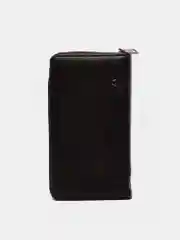 Коричневый клатч мужской с двумя молниями