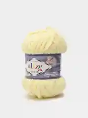 Лимонный пряжа плюшевая Alize Velluto, 100% микрополиэстер, 100 г, 68 м
