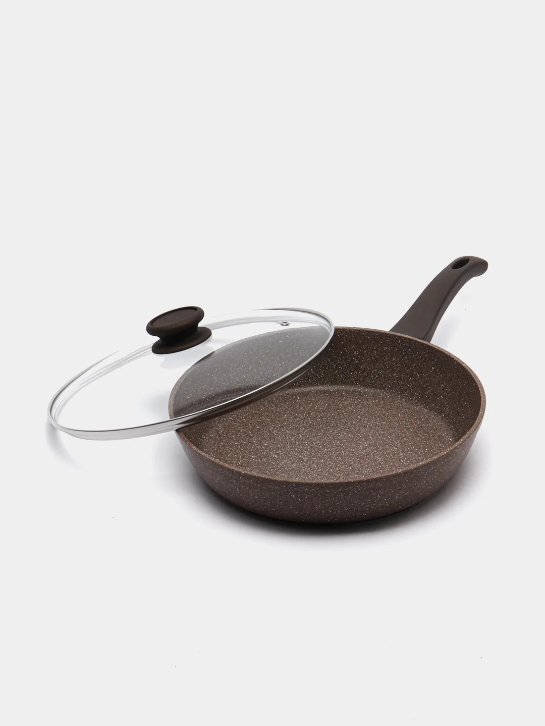 Бронзовый сковорода Гардарика 1228-07-10 Алтай с ручкой soft-touch, крышкой 28 см