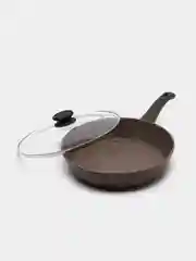 Бронзовый сковорода Гардарика 1228-07-10 Алтай с ручкой soft-touch, крышкой 28 см