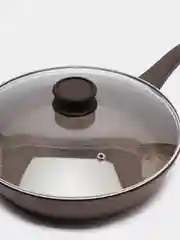 Бронзовый сковорода Гардарика 1228-07-10 Алтай с ручкой soft-touch, крышкой 28 см