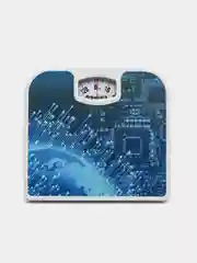 Индиго весы напольные Sakura SA-5000-3 "Абстракция", до 130 кг, механические, синие
