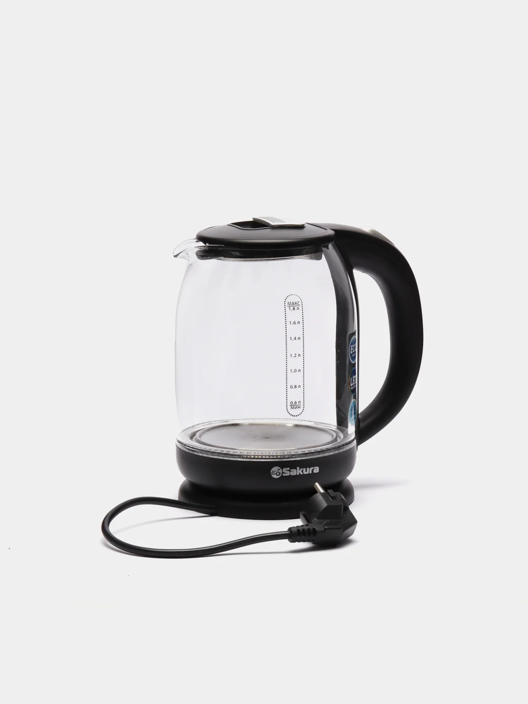 Черный чайник электрический Sakura SA-2709BK, 1.8 л