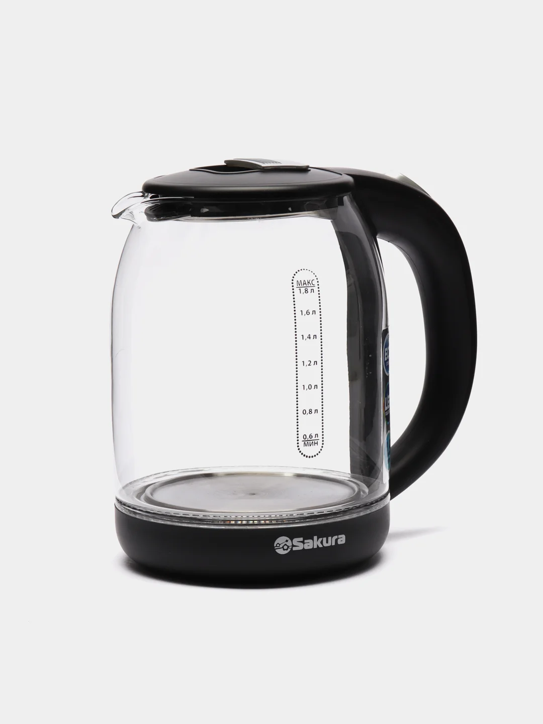 Черный чайник электрический Sakura SA-2709BK, 1.8 л