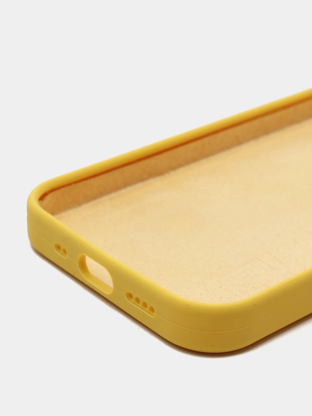 Желтый чехол Silicone Case для iPhone 12Mini, 12, 12 Pro, 12 Pro Max