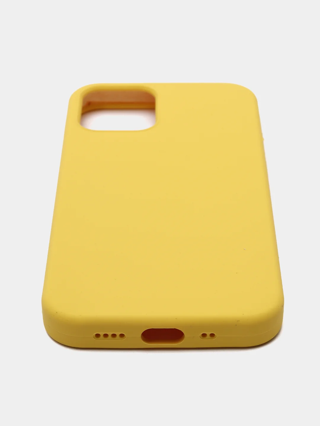 Желтый чехол Silicone Case для iPhone 12Mini, 12, 12 Pro, 12 Pro Max