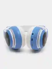Синий беспроводные Bluetooth-наушники STN-28, с кошачьими светящимися ушками, детские