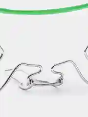 Зеленый зеркало настольное, двухстороннее, с увеличением