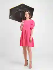 Голубой карманный складной зонт GD Little Daisy, 17,5 см